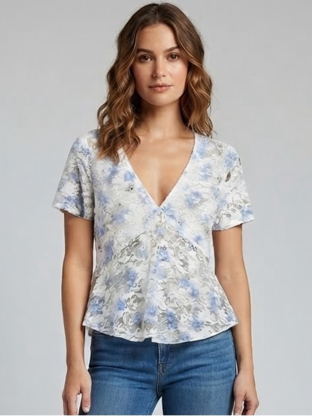 House of Thread Sheer Lace Top
